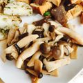 myumyuシンバ's cooksnap of when they made めかじきのソテー*きのこバターポン酢*.