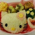 くまとこぐまとねこ's cooksnap of when they made キティちゃん♪サンドイッチ（キャラベン）.