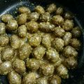 塚さんちのレシピ's cooksnap of when they made 父絶賛☆むかごのゴマ味噌がらめ.