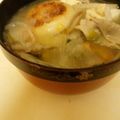 国語算数理科社会's cooksnap of when they made 豚汁に餅☝これをお雑煮と言う…私。お雑煮.