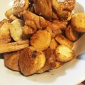 itkmam's cooksnap of when they made 鶏肉とシャキシャキ長芋のバタポン酢炒め♪.