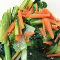 ぴあの＊'s cooksnap of when they made レンジで小松菜のナムル.