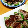 きみもも116's cooksnap of when they made 簡単！ジューシー！ピーマン肉詰め！.