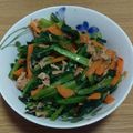 美味介's cooksnap of when they made 簡単！小松菜のシーチキン炒め.