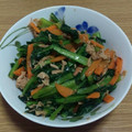 美味介's cooksnap of when they made 簡単！小松菜のシーチキン炒め.