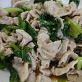 アンみつ's cooksnap of when they made 手軽に簡単★ゴマが香る小松菜と豚肉和え.