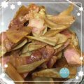 OohitomioO's cooksnap of when they made ごぼうとベーコン煮 お弁当 作りおき.
