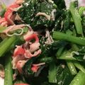 南国好き's cooksnap of when they made カニカマと小松菜の煮浸し♡.