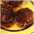 kemi★'s cooksnap of when they made だし醤油でラクうま♪ごぼう入りハンバーグ.