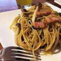 槙野まき's cooksnap of when they made きのことベーコンのパスタ.