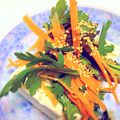 ちまてぃ〜's cooksnap of when they made 春菊とにんじんのナムル.