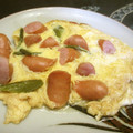 ジョングレ's cooksnap of when they made 絹さやとウインナーの玉子とじ.