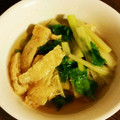 yam5656's cooksnap of when they made セロリとこんがり油揚げのお浸し.