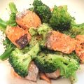 Koidorobo's cooksnap of when they made 糖質オフ！銀鮭野菜のレモンオイル和え.