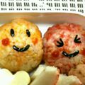 ma___111's cooksnap of when they made 簡単☆デコふりカラフルおにぎり.