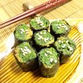 ナオボ's cooksnap of when they made ホウレン草のおひたし✿海苔で巻きました.