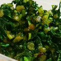 ぎゃぷらん's cooksnap of when they made ごはんのお供に！大根の葉の炒め物　.