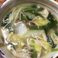 クック5SWU0I☆'s cooksnap of when they made きのこと白菜の食べる野菜かきたまスープ鍋.