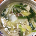 クック5SWU0I☆'s cooksnap of when they made きのこと白菜の食べる野菜かきたまスープ鍋.