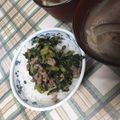 よちりん's cooksnap of when they made 大根葉と挽肉の生姜風味シャキシャキそぼろ.