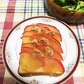 ひさりん5963's cooksnap of when they made 美味しい朝食♪林檎クリームチーズトースト.