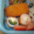 はーれん's cooksnap of when they made 簡単！お弁当にチーズときゅうりちくわ串.