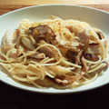 なにぬねにょろん's cooksnap of when they made おやじ犬特製 鶏と牛蒡と椎茸の和風パスタ.