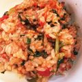 クックU44A9A☆'s cooksnap of when they made 炊飯器で簡単★ベーコンとトマトのリゾット.