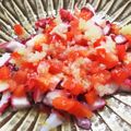 pikonene's cooksnap of when they made タコの塩レモンカルパッチョ.