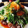 Mai＊Mai＊'s cooksnap of when they made ステーキ☆野菜たっぷり☆わさびガーリック.