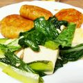 CooKまるのすけ's cooksnap of when they made めんつゆで！揚げ豆腐と小松菜のポカポカ煮.