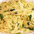 ふーか♪'s cooksnap of when they made ほうれんキャベツベーコンのパスタ.