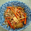 ニームラベンダー's cooksnap of when they made 人参は皮のみ！きんぴらごぼう.