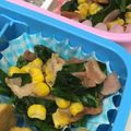 yummy?'s cooksnap of when they made お弁当に、おかずに、小松菜のベーコン炒め.