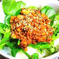 マカロニ公爵's cooksnap of when they made 合挽ミンチと干し椎茸の中華そぼろ丼.