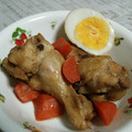 musiccandy's cooksnap of when they made 簡単主菜★手羽元と茹でたまごの醤油煮.