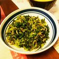 ほんたん母's cooksnap of when they made 大根菜としらす干しの炒め煮.