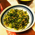 ほんたん母's cooksnap of when they made 大根菜としらす干しの炒め煮.