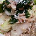 みきてぃぬん's cooksnap of when they made さば缶とワカメと水菜のサラダ.
