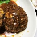 うめ＊69's cooksnap of when they made あらびき牛肉100%☆ハンバーグ.
