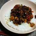 津和野's cooksnap of when they made 厚揚げで！ヘルシーキーマカレー.