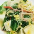 みぽぴぽ's cooksnap of when they made 小松菜☆豆腐☆しめじ☆蟹かまの玉子とじ.