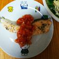 たka子's cooksnap of when they made フレッシュトマトソースのサーモンソテー.