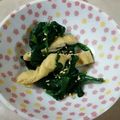 main73's cooksnap of when they made ほうれん草と薄上げの和え物.