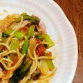く_うちゃん's cooksnap of when they made 我が家の定番トマトソースパスタ.