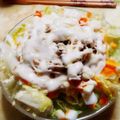 ののっく's cooksnap of when they made パリパリッ☆鶏皮と卵のレタスサラダ☆.