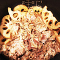 クックRG9ZU7☆'s cooksnap of when they made 厚切りれんこんと牛肉の甘辛しょうゆ煮.