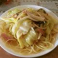 rieglay's cooksnap of when they made ☆キャベツとベーコンのペペロンチーノ☆.