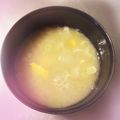 K0A9O0R8U♪'s cooksnap of when they made 我が家の味噌汁♡さつまいもと長葱.
