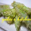 yukiはぴ's cooksnap of when they made サクサク白おくらの天ぷら.